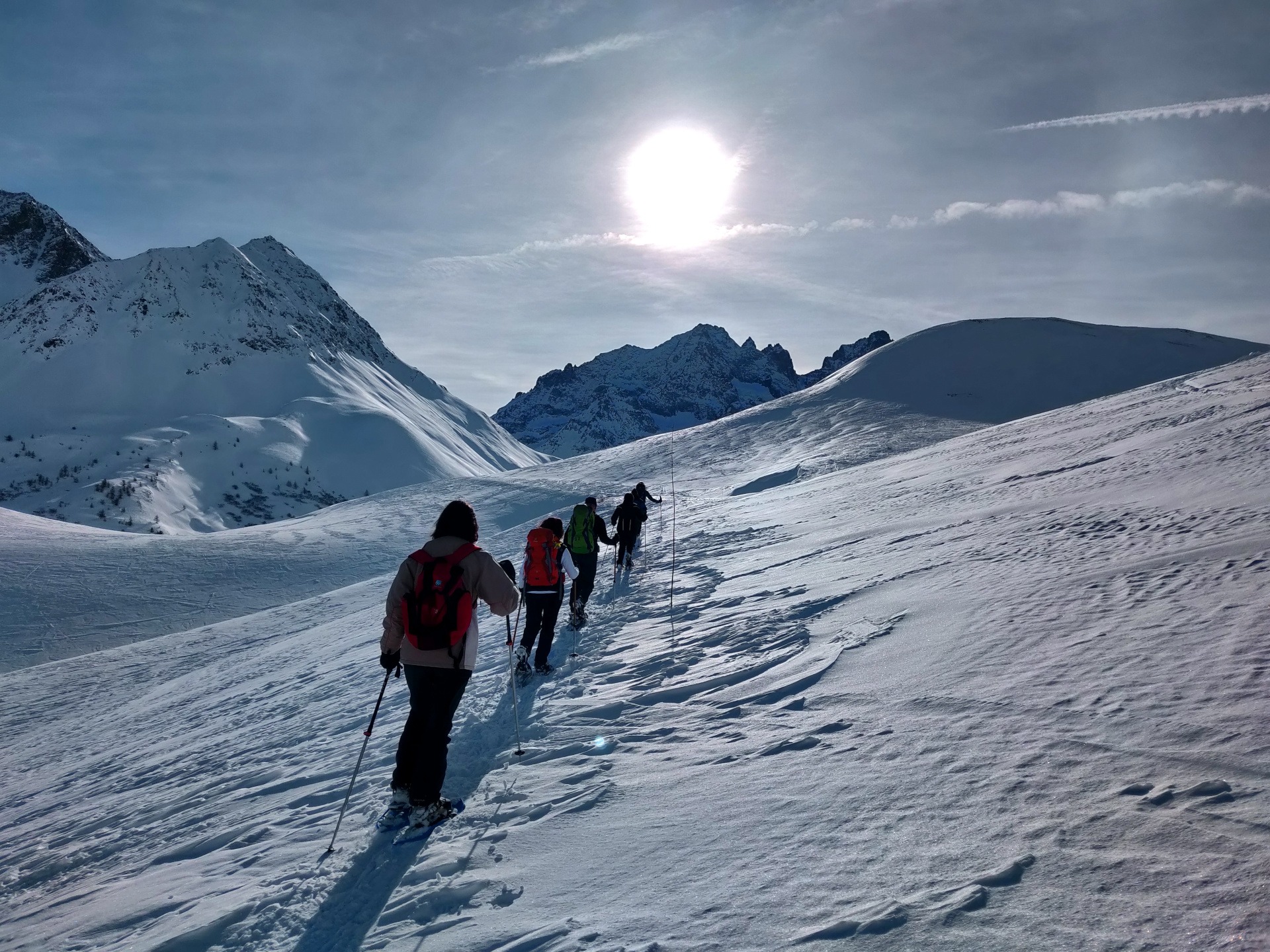 Randonnée raquettes au Col du Lautaret